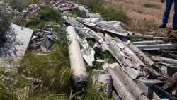 Discarica di materiali contenenti cemento amianto