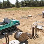 Lavori sul terreno per l'installazione di sistemi fotovoltaici ad inseguimento Lavori sul terreno per l'installazione di sistemi fotovoltaici ad inseguimento