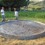 Preparazione della struttura di sostegno dell'impianto fotovoltaico